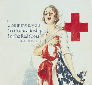 【情報学環】第一次世界大戦期プロパガンダ ポスターコレクション（「赤十字のもとに 友情関係を築くことを勧めます」）