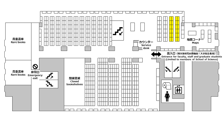 理学図書館4階　参考図書