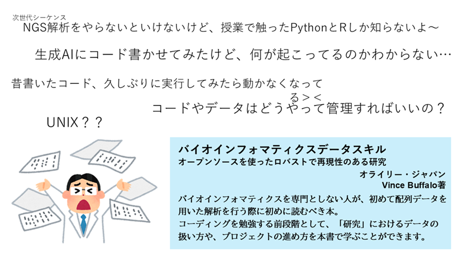  バイオインフォマティクスデータスキル バイオインフォマティクスデータスキル