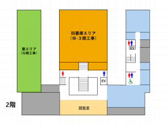 本館2階工事エリア