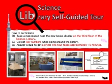Science Library Self-guided tour 2022 Science Library Self-guided tour 2022